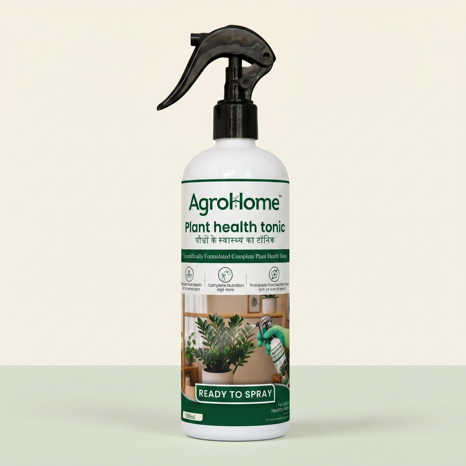 Plant Health Tonic 500ml | Ready to Spray Complete Plant Nutrition | Promotes Healthy Growth for Indoor & Outdoor Plants